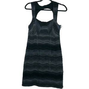 Free People Black/Gray Sleeveless Dress Size 10